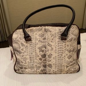 Snake skin hand bag